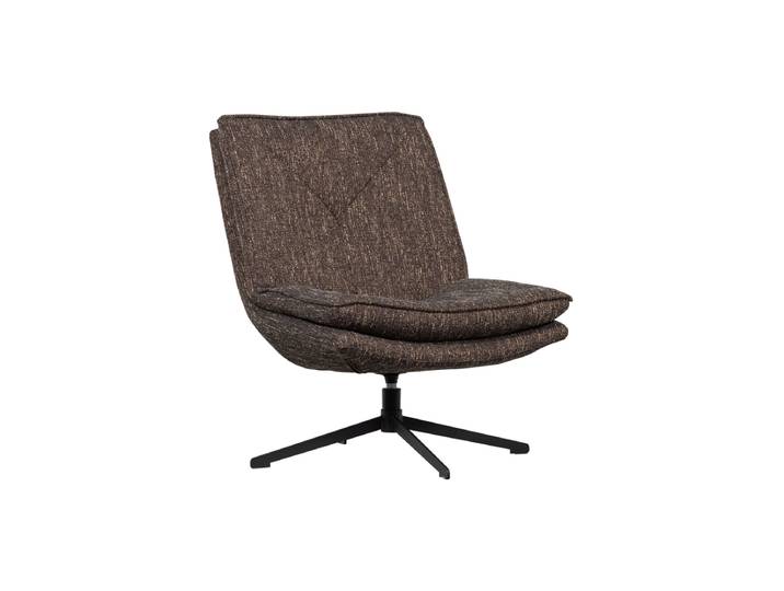 Drehbarer Design Sessel „Milaro“ Braun Melange De Eekhoorn
