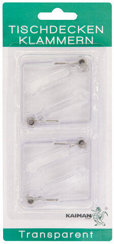 Tischklammern 8er Pk., transparent