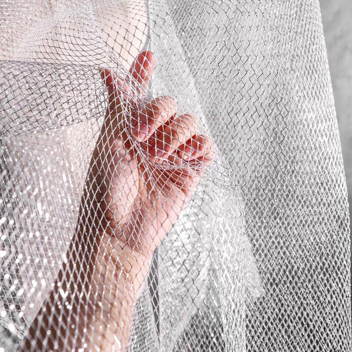 Glitter Tule Decoratiestof voor Kleding en Decoratie