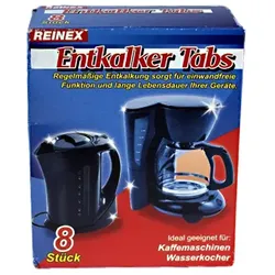 Entkalker Reinex Entkalker-Tabs 8 x 16 g geeignet für Kaffeemaschinen und Wasserkocher