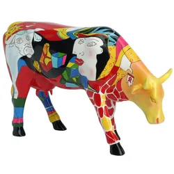 Picowso's African Period - Cowparade Kuh Large