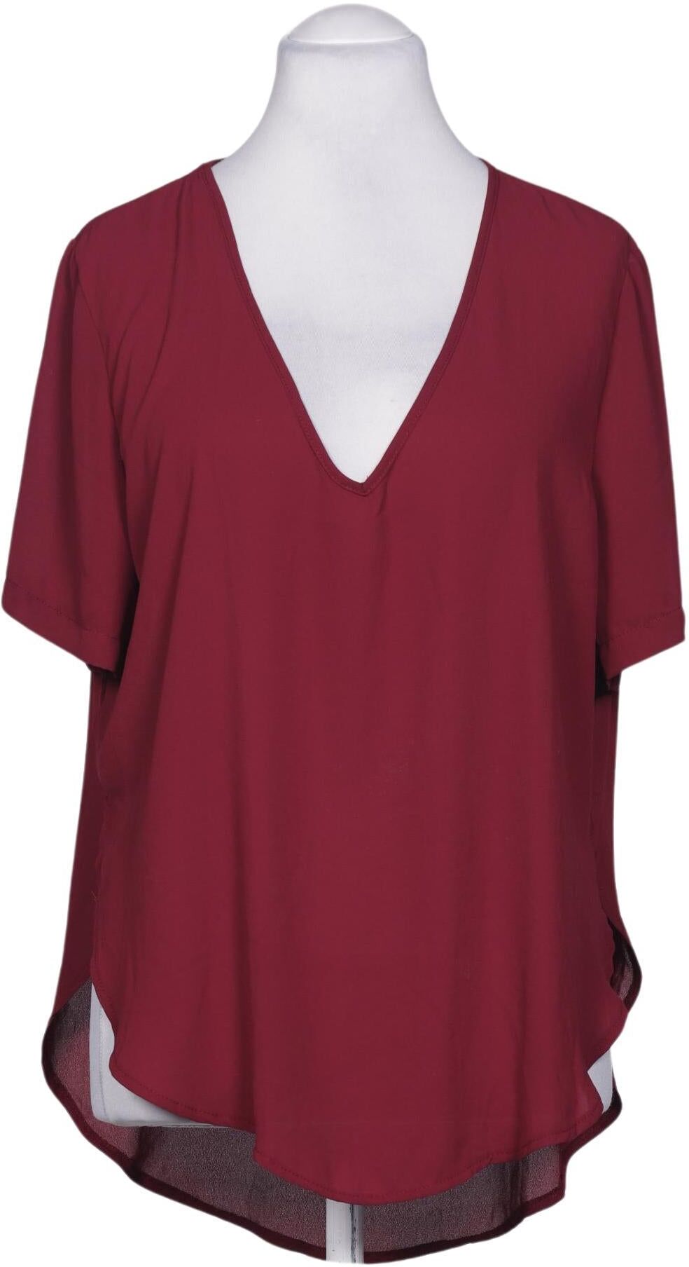 Glamorous Damen Bluse, Bordeaux, Gr. L, Synthetik - Second Hand