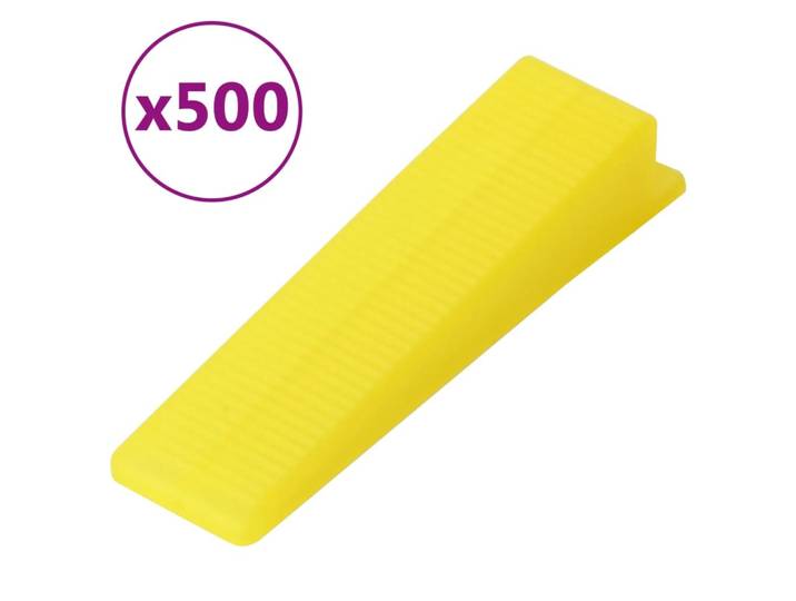 vidaXL Cales de nivellement pour carrelage 500 pcs.