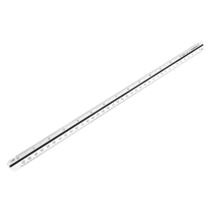 Rumold Dreikantmassstab (30 cm, Aluminium) (195/1/30)