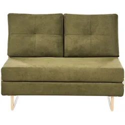 SCHLAFSOFA 2-Sitzer Stoff Grün Jerslev