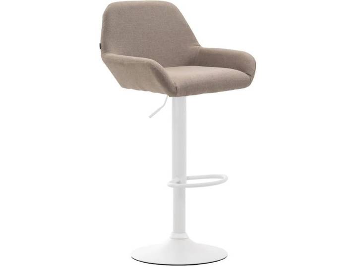 Tabouret De Bar -MAGNIEUFinition Blanc(Taupe)