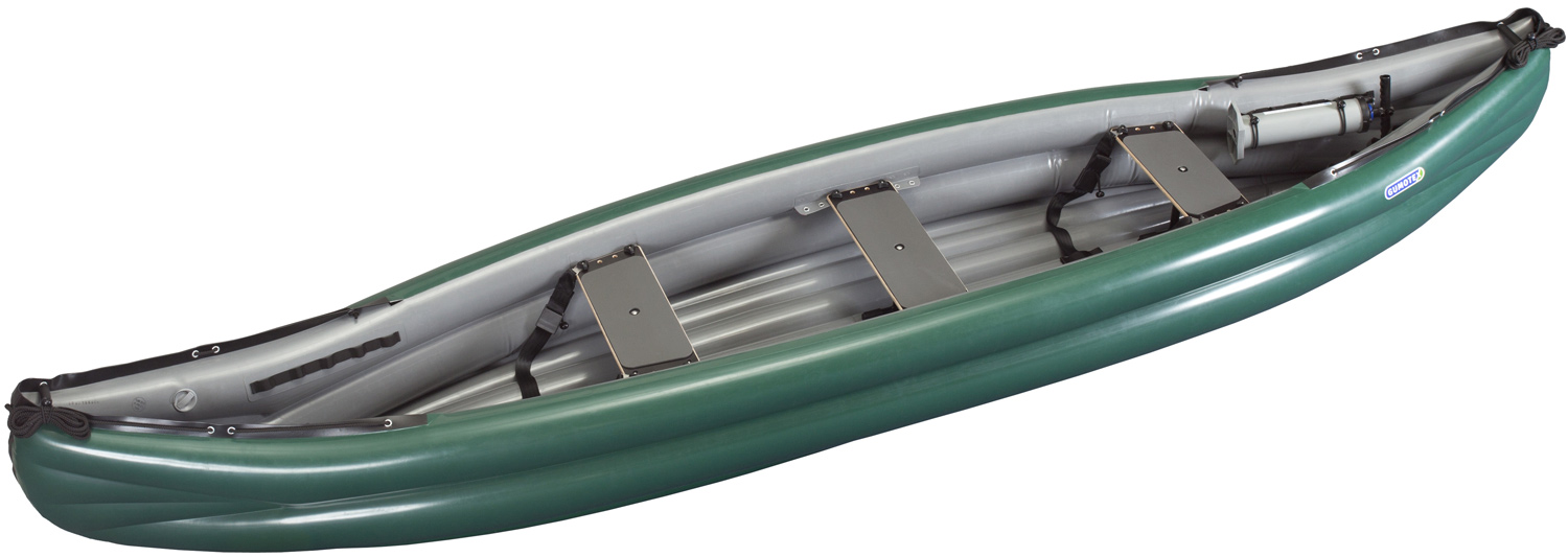 Gumotex Scout Standard 3er Schlauchkanu aufblasbar Schlauchboot Kanadier, Farbe:grün