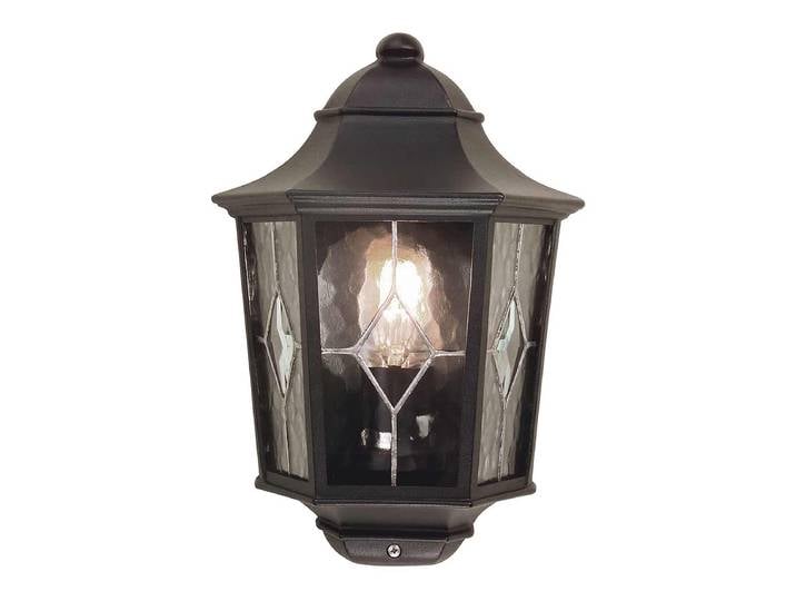 Wandleuchte Norfolk Typ D 26 x 36 x 13cm Schwarz/Schwarz