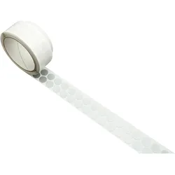 Gewebeklebepunkte, silber 2-bahnig | 25 mm | 1.000 STK, PE, Papier