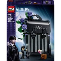 LEGO WEDNESDAY 76787 LEGO® Wednesday Rucksack; Fantasy-Spielset mit dem Eiskalten Händchen, einem Cello und Gothic-Zimmerdeko; Geburtstagsgeschenk