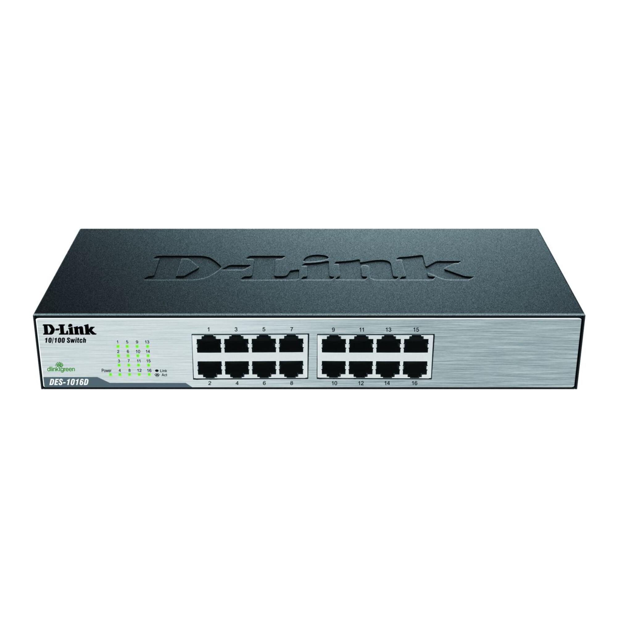 DLink Deutschland 16-Port Switch 10/100Mbit, NWay DES-1016D/E ; d_link)