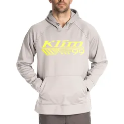Klim Foundation, Kapuzenpullover - Hellgrau/Neon-Gelb - 3XL