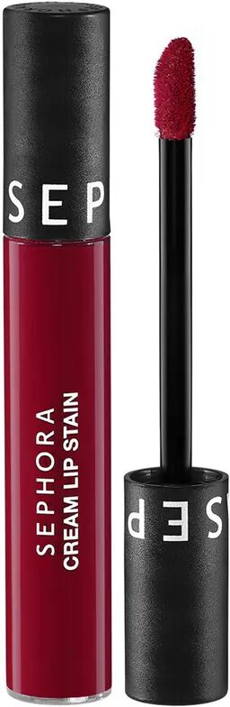 SEPHORA - Cream Lip Stain - Samtiger kussechter Lippenstift - Flüssiger matter Lippenstift, 5 ml,  Cherry Moon