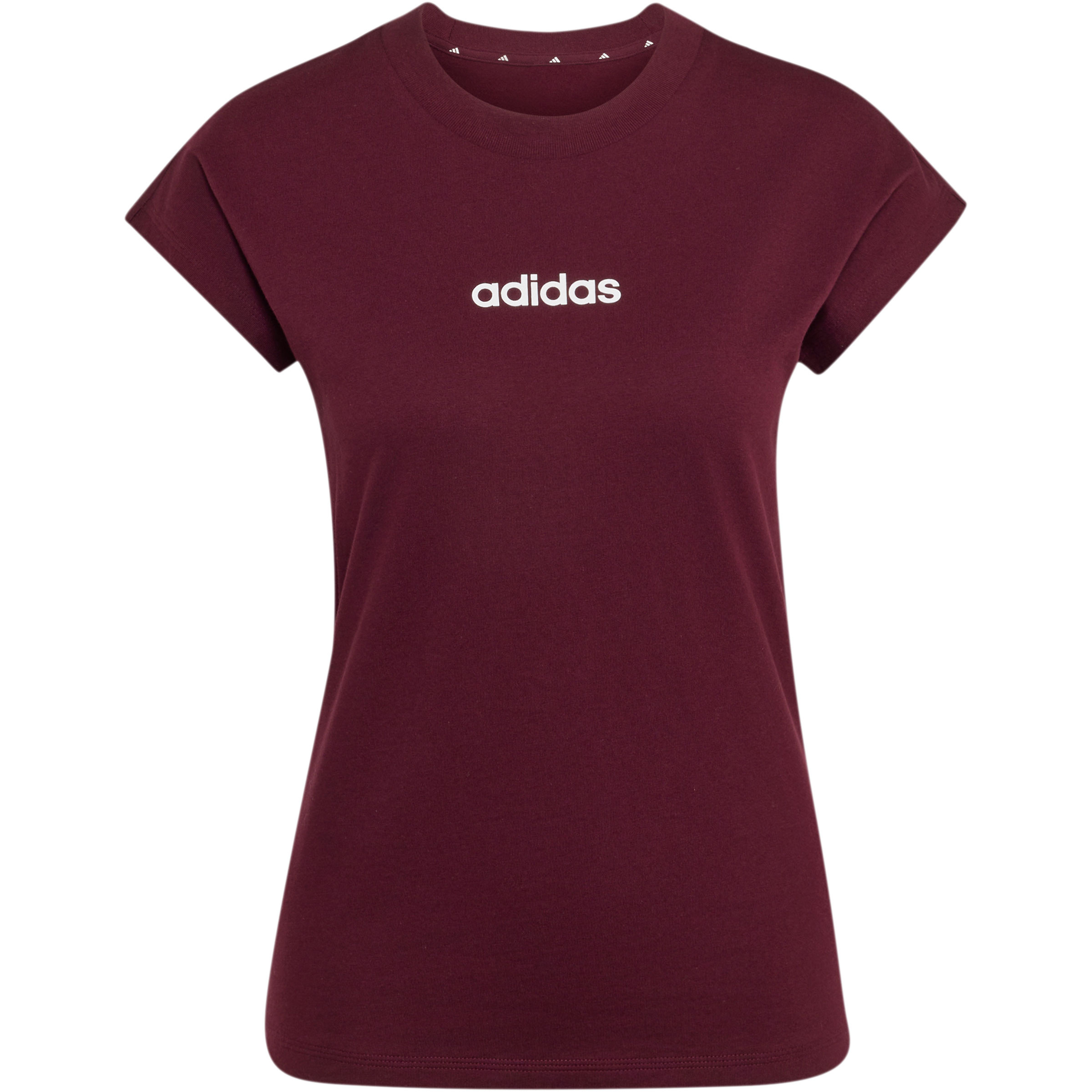 adidas Essentials Linear Cotton Damen T-Shirts rot Größe XS Lifestyle Widerstandsfähig