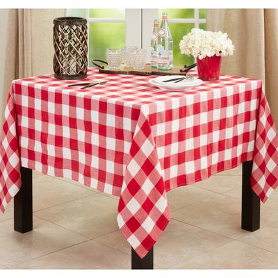 Saro Lifestyle Casual Buffalo Plaid Tablecloth