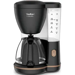 Tefal Kaffeeautomat CM5338 Includeo Glas 10-15 Tassen, Filterkaffeemaschine, Schwarz