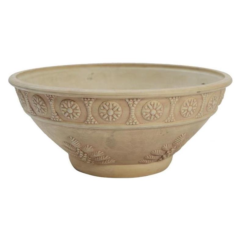Domoletti Flowerpot 09G60, spw, Ø 60 cm, brown/sandy brown (60 x 25 cm) (09G60 beige)