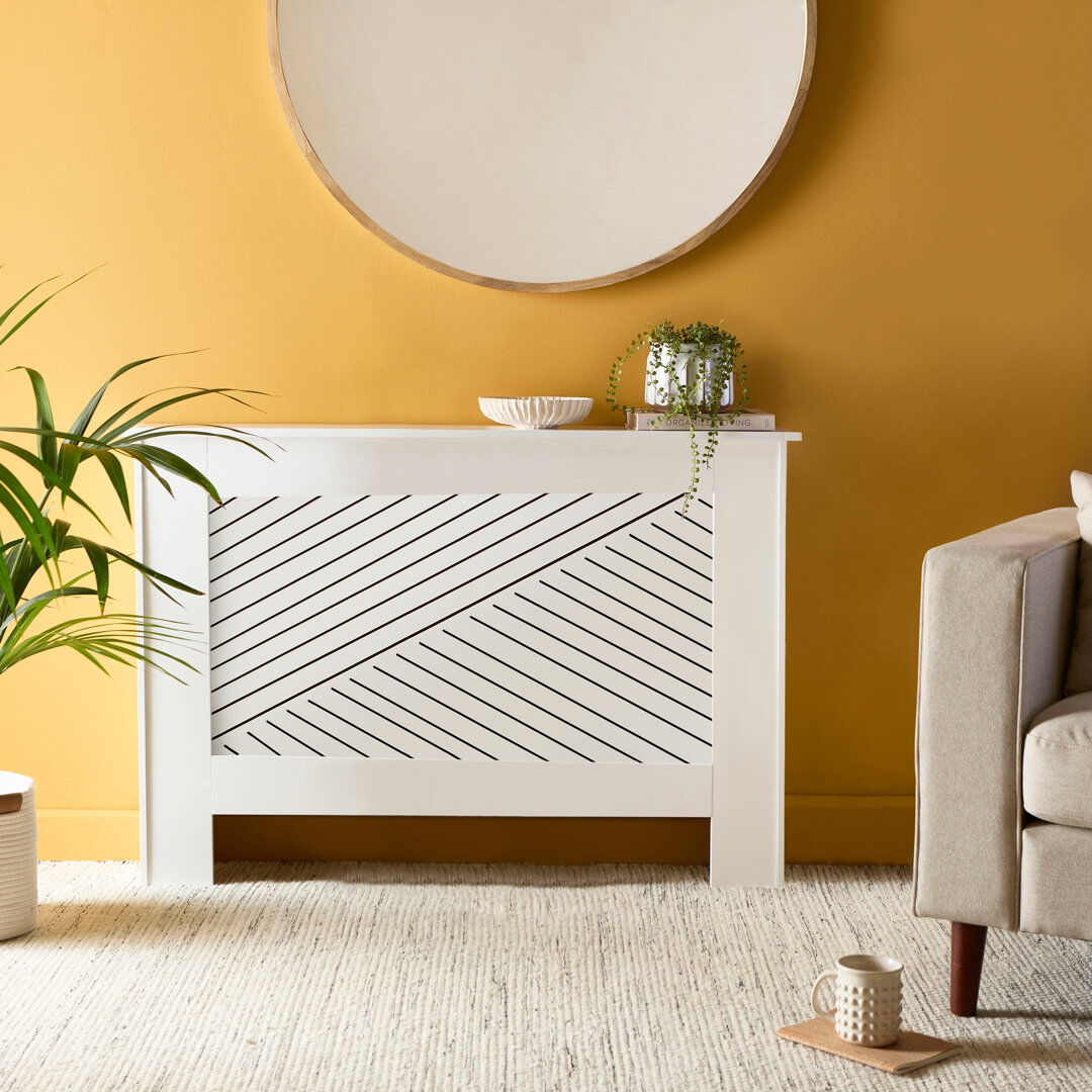 EULAURAJAMES Minimalist Radiator Cover - White Medium