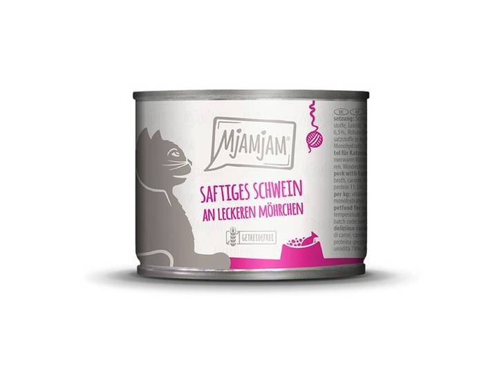 [Peut être servi frais pour l'été] MjAMJAM Nourriture humide pour chat porc carotte 200 g