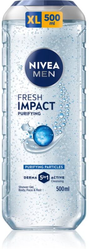 NIVEA MEN Fresh Impact Kropsvask til mænd 500 ml