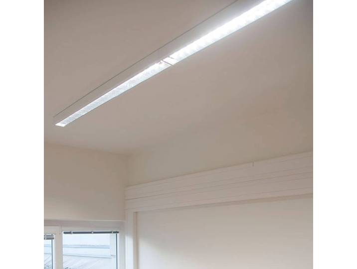Regiolux LED Deckenlampe cubus, weiß / opal, für Arbeitszimmer / Büro, Metall