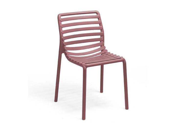 NARDI set de 2 chaises pour extérieur DOGA BISTROT (Marsala - Polypropylène PRV)