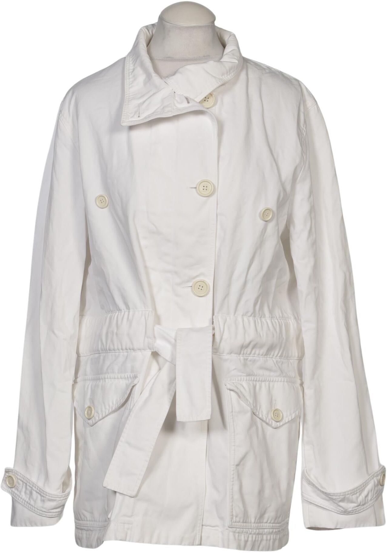 Prada Damen Jacke, Weiß, Gr. EU 40 (IT 46), Baumwolle - Second Hand