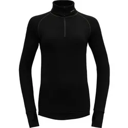 DEVOLD Damen Unterhemd EXPEDITION WOMAN ZIP NECK, Größe L in Schwarz Schwarz