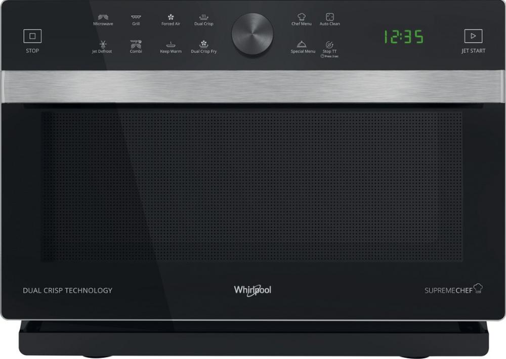 Whirlpool MWSC 833 B, Arbeitsplatte, Kombi-Mikrowelle, 33 l, 900 W, Eingebautes Display, Drehregler, Touchsteuerung