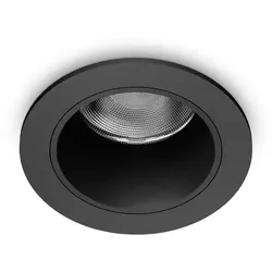 Ideal Lux LED Deckeneinbauleuchte QUARK, Ø 4,9cm, 25°, 12W, 3000K, 1200lm, IP20, schwarz IDEA-322919