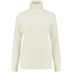 Blue Loop Damen Essential Cable Sweater - XL - white