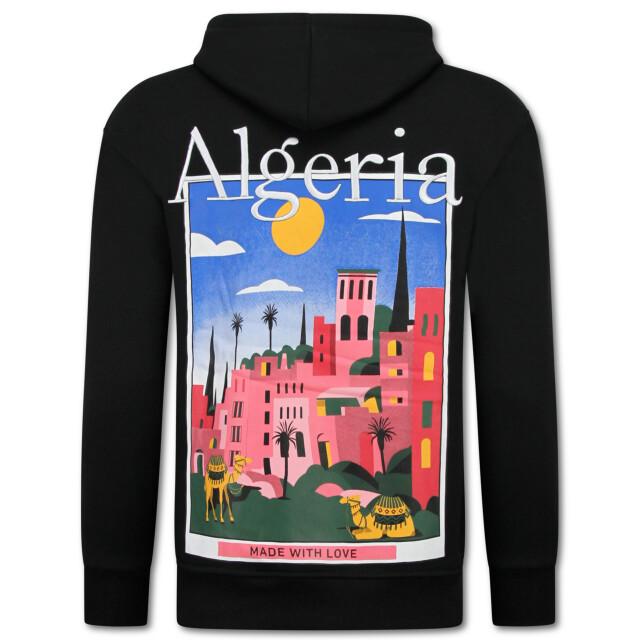 Top-Star Oversized hoodie met capuchon algeria print