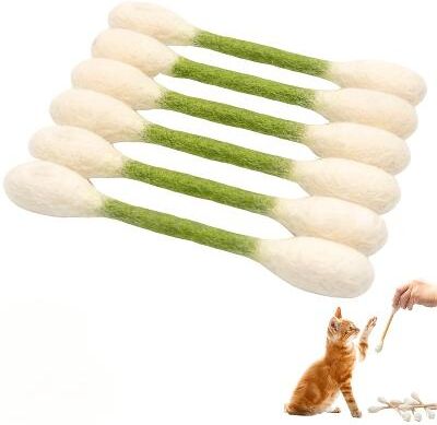 Market Central Interactive Cat Chew Toy For Indoor Cats Stress Relief And Dental Play green