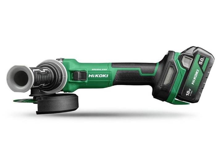 Meuleuse Ø125mm 18V – 5Ah - HIKOKI- Brushless avec interrupteur autobloquant - 2 batteries 5.0Ah - G1813DVEWQZ
