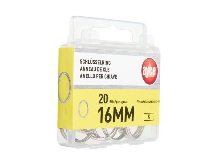 Ayce Schlüsselring Vernickelt