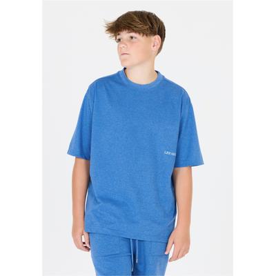 Funktionsshirt LES'ARCS "Ziv", Jungen, Gr. 164, blau (hellblau), 60% Baumwolle, 40% Polyester, unifarben, normal, Rundhals, Shirts Funktionsshirt, mit 4-Wege-Stretch