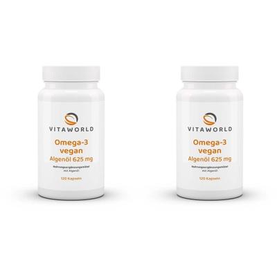 2x Omega-3 vegan Algenöl 2x120 St Kapseln