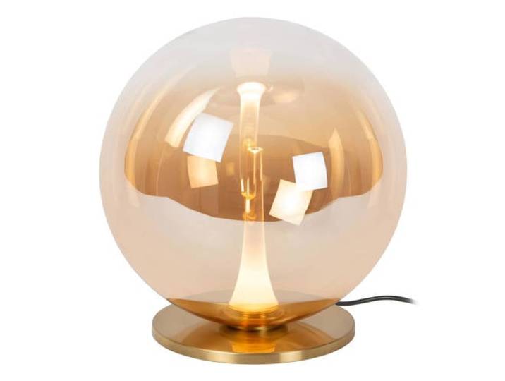 Lucide glazen tafellamp - Amber
