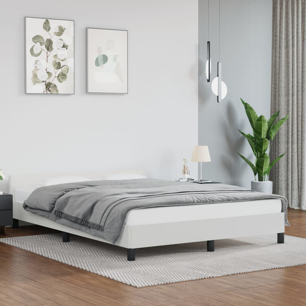 17 Stories Klementina Bed White Double (4'6)