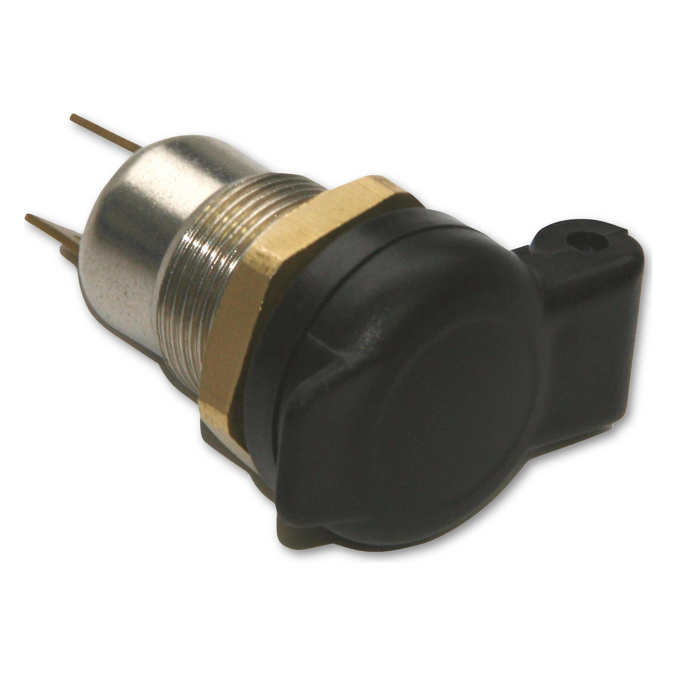 IWH DIN Einbausteckdose Metal mit Deckel Belastbarkeit Strom max.=16 A (019055)