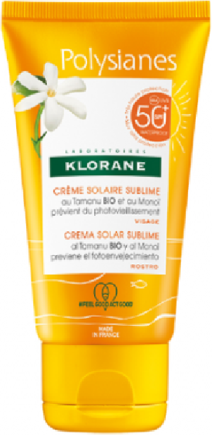 Klorane Solar Polysianes Creme Sublimador SPF50+ 50ml