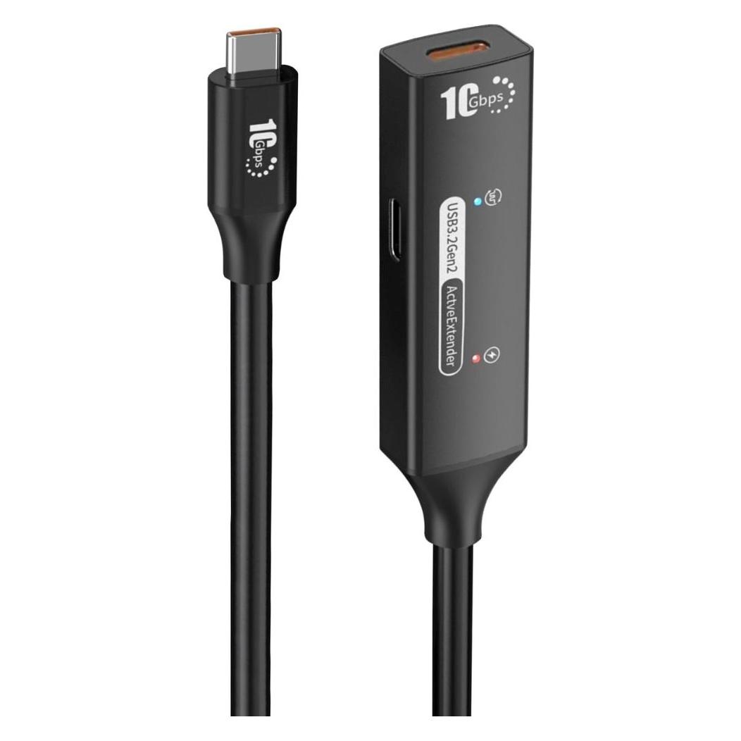 PremiumCord USB-C repeater + USB-C cable, 10 m (10 m, USB 3.2 Gen 2) (ku31rep10bl)