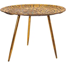 TISCH aus Metall, golden, 55x40cm