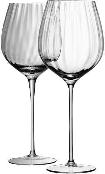LSA Aurelia Set of 2 660ml Clear Optic Red Wine Glasses