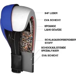 TOP TEN Boxhandschuhe „4Select“, Größe 16 oz in Blau Blau