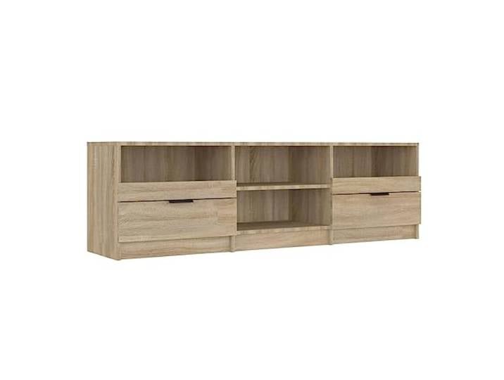 vidaXL TV Schrank Lowboard TV Möbel Tisch Board Sideboard Fernsehschrank Fernsehtisch HiFi-Schrank Sonoma-Eiche 150x33,5x45cm Holzwerkstoff