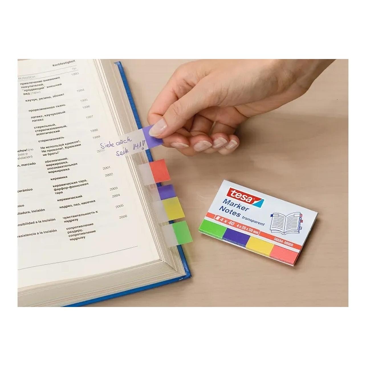 tesa Notizblätter, Haftnotizen (50 x 20 mm) (56691-00000-01)