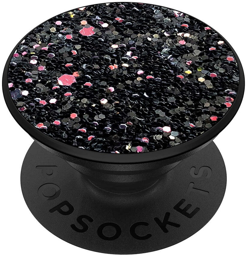 POPSOCKETS PopGrip Sparkle Black Aftageligt Greb m. Standerfunktion