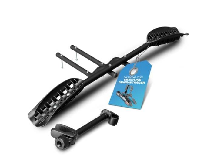 Fischer Erweiterungssatz für Fahrradträger SmartLine, für Transport von zusätzlichem Fahrrad, EEC-Betriebserlaubnis, inklusive Montagematerial, schwarz