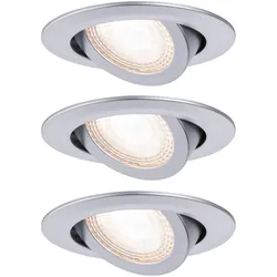 PAULMANN LED-Einbaustrahler 3x6W 3LEDs 929.86 chr 3000K weiß 1650lm chr RF:hglz